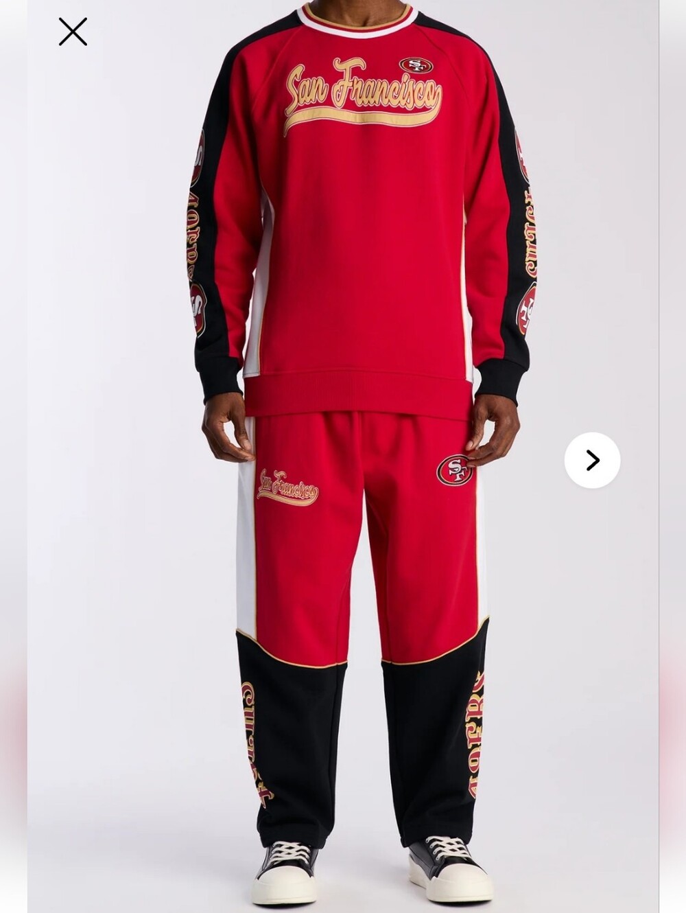San Francisco Colorblock Red Men's Joggers